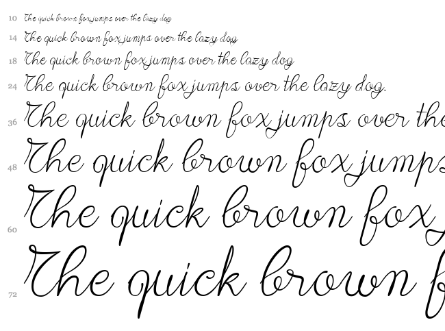 Lace font waterfall